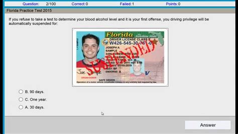 florida online permit exam answers